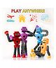 YAMAMA Telescopic Robot Tube Toys With Suction Cups Stretchable Tubes Multifunctional Robot Toys For Kids Fun Telescopic Tube Toys Expandable Robot Toy Interactive Kids Toys Learning Development Baby Toys  (Pack of 4 - Multicolor)