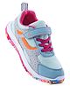 Pine Kids Velcro Closure Printed Sports Shoes - Light Blue