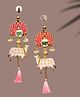 RR Crafts Handmade Wall Decor Cow & Pink Tassel Style (2 Pcs- Pink) with Jhumki Style Hanging for Home Decor,Diwali Decor,Wedding and All Festival Decor |Ganpati Dcor|Wall Hangings