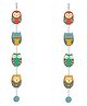 RR Crafts owl Hangings for Decoration, Pack of 2 Garlands/Strings for Wedding, Haldi, Event, Decoration Backdrop, Multi Color Hangings 4Ft Each, 134.1 Centimeters