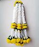 RR Crafts Handmade Artificial Jasmine Gajra Marigold Garland Rajnigandha Tassels & Bells Traditional Decor for Diwali/Wedding/Festivals Gajra+Marigold+Rajnigandha 17 inch