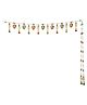 RR Crafts Segval Gota Kodi Bandrwal Hangings for Decoration, Pack of 1 Garlands for Wedding, Haldi, Event, Decoration Backdrop, Multi Color Hangings 3ft Each