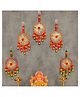 RR Crafts Handmade Colorful Wall Decor and Door Hangings for Home Decoration | haldi, Room, Temple Decoration | Pooja Room Decoration | Decorative Hanging Items | Pack of 5