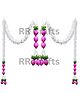 RR Crafts Pooja Room Decoration Item-Mandir Decoration Item, Ganpati Decoration Item,Used as Door Hanging for Home Decoration, Diwali Decoration Items,Artifical Garlands Set of 2,5.5 Feet Each