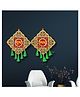 RR Crafts Subh Labh Hanging for Home Decor,Office Decor|Diwali Decoration Item Rajasthani Jhula Style,Thoran for Decoration| for Home Decor| Bandhanwar for Main Door,Size 6x8 Inch