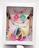 Lime By Manika Set Of 12 Floral Applique Detailed & Beads Embellished Combo Set - Multi Colour