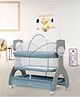 MeeMee Sweet Love Automatic Electric Baby Cradle | Remote Controlled 3 Gear Swing | Lightweight Baby Cot with Mosquito Net & Cot Mobile | Compact Design for 0 -1.5 Years Kids | Carry Upto 15kgs (Blue)