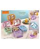 Flaze 3 Compartment Lunch Box Comes with Detachable Inner Steel Compartments, Leakproof, BPA-Free Lunch Box for Fresh Meals, Ideal for School, Office, and Travel, Birthday Gift -PACK OF 1-  ( COLOR AND DESIGN MAY VARY )