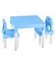 Swagath furniture Activity Plastic Kids Table with 2 Besty Plastic Kids Chair (Finish Color -Blue, DIY(Do It-Yourself))