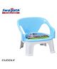 Swagath furniture Comfortable Kids Plastic Chair With Armrest (Finish color- Blue, Pre-assembled )