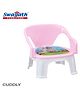 Swagath furniture Comfortable Kids Plastic Chair With Armrest (Finish color- Pink, Pre-assembled )