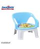 Swagath furniture Comfortable Kids Plastic Chair With Armrest (Finish color- Blue, Pre-assembled )