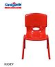 Swagath furniture Comfortable Kids Plastic Chair With Armrest (Finish color- Red, Pre-assembled )