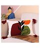 STITCHNEST Hand Crafted Embroidered Bohemian Cushion Cover, Set of 1