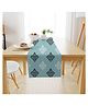 STITCHNEST Light Blue Motifs Polycotton Table Runners