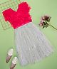 Pantaloons Junior Sleeveless Frill Detailed Top With Sequin Embellished Skirt - Pink