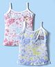 Bodycare Cotton Knit Sleeveless Slips With Tie Dye Print Pack Of 2 - Multicolour