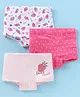 Bodycare Cotton Knit Hipster with Polka Dot & Strawberry Print Pack of 3 - White & Pink