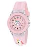 KIDSUN Unicorn Applique Detailed Seven Light Analogue Watch With Redium Strap - Pink