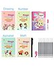 Magic Practice and Water Colouring Book Combo of 5 - English