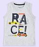 Pantaloons Baby Cotton Sleeveless Cars Printed Tee - Grey