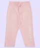 Pantaloons Baby Cotton Good Times Text Printed Track Pants - Pink