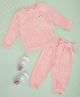 Pantaloons Baby Full Sleeves Unicorn Embroidered Sweatshirt With Coordinating Joggers Set - Pink