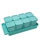 Gluman Masala Container Set for spice storage with tray & spoon (Set of 8)