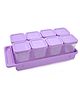 Gluman Masala Container Set for spice storage with tray & spoon (Set of 8)