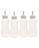 Gluman Plastic Squeezy Sauce Bottle For Clean & Mess-Free Dispensing  400 ml (Set of 4)