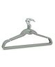 Gluman Stainless Steel Clothes Hanger set, Space Saving Hanger for Wardrobe Storage (Pack of 10)