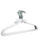 Gluman Stainless Steel Clothes Hanger set, Space Saving Hanger for Wardrobe Storage (Pack of 10)