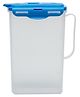 Gluman Fridge Jug with Wide-Mouth, Easy-Pour Spout and Secure Lid for Storing and Serving Beverages 2 Litres