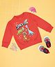 Pantaloons Baby Full Sleeves Dinosaurs Printed Sweatshirt - Red