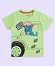 Pantaloons Baby Cotton Half Sleeves Dinosaur Printed Tee - Green
