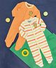 Pantaloons Baby Cotton Disney The Lion King Featuring Full Sleeves Mufasa Printed Sleepsuits - Multi Colour
