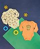 Pantaloons Baby Pack Of 2 Cotton Disney The Lion King Featuring Full Sleeves Mufasa Character Printed Onesies - Orange