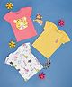 Pantaloons Baby Cotton Pack of 3 Half Sleeves Animals Printed Tees - Multi Colour
