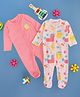 Pantaloons Baby Pack Of 2 Cotton Full Sleeves Pineapple & Ice Cream Printed Rompers - Multi Colour