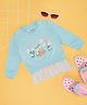 Pantaloons Baby Full Sleeves Baby Deer Printed Sweatshirt - Light Blue