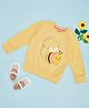 Pantaloons Baby Full Sleeves Bee Patch Embroidered Sweatshirt - Yellow