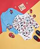 Pantaloons Baby Pack Of 2 Cotton Marvel Avengers Featuring Full Sleeves Characters Printed Onesies - Multi Colour