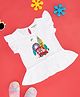 Pantaloons Baby Sleeveless Frill Detailed Vehicles Printed Top - White