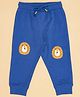 Pantaloons Baby Cotton Lion Printed Joggers - Blue