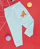 Pantaloons Baby Cotton Crab Printed Track Pants - Light Blue