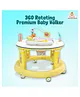 Infantso Roll & Stroll Activity Center & Baby Walker - 5 Heights Adjustments & 360° Rotation (6-24 Months) -  Yellow