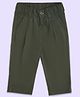 Pantaloons Baby Cotton Solid Trousers - Olive Green