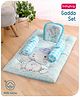 Babyhug 100% Cotton Digital Print Bedding Set Elephant Print - Blue
