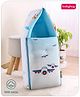 Babyhug 100% Cotton Digital Print Sleeping Bag Aeroplane Theme - White