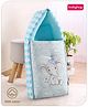 Babyhug 100% Cotton Digital Print Sleeping Bag Elephant Print - Blue